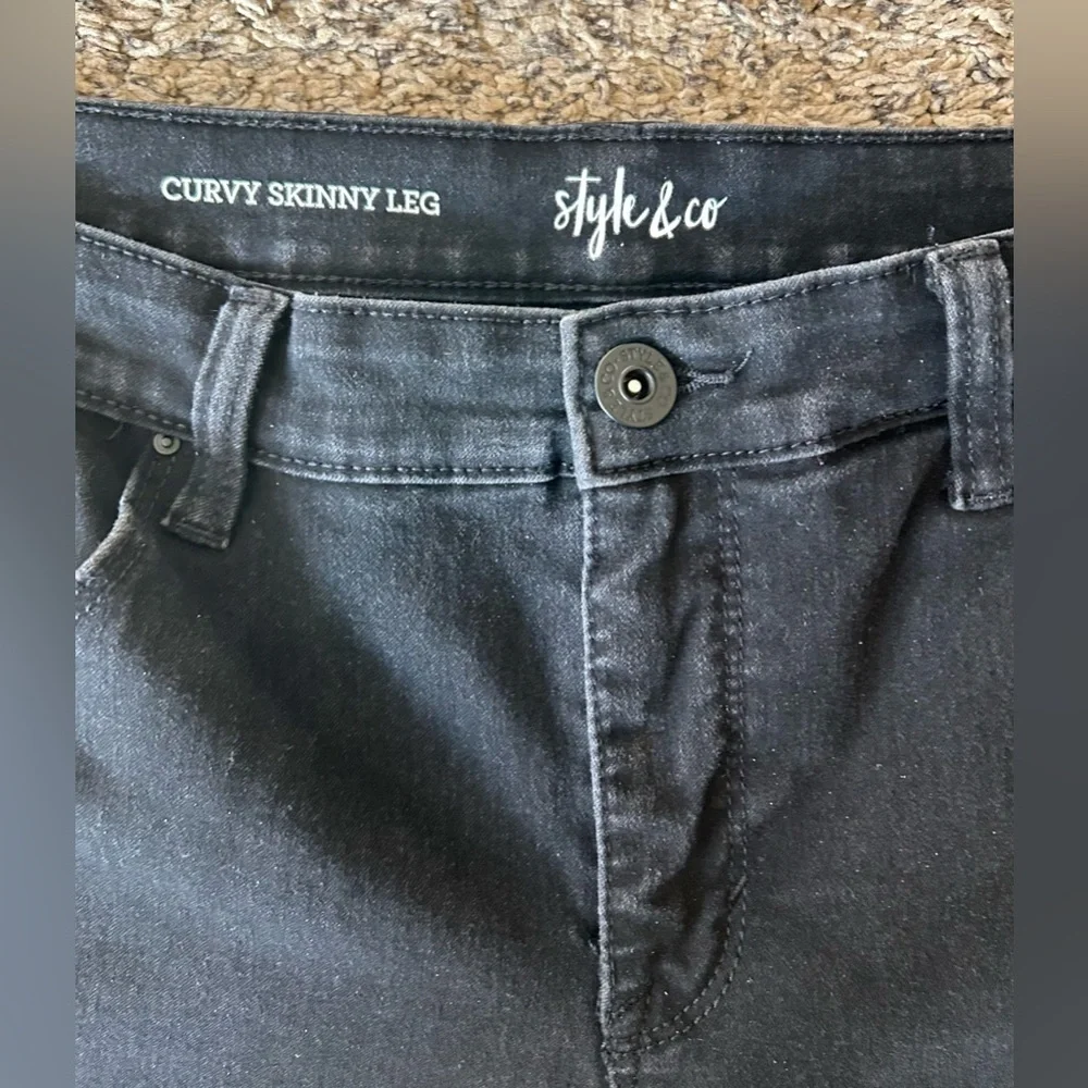 Style & Co Curvy Skinny Leg Sz 12 - Picture 3 of 8